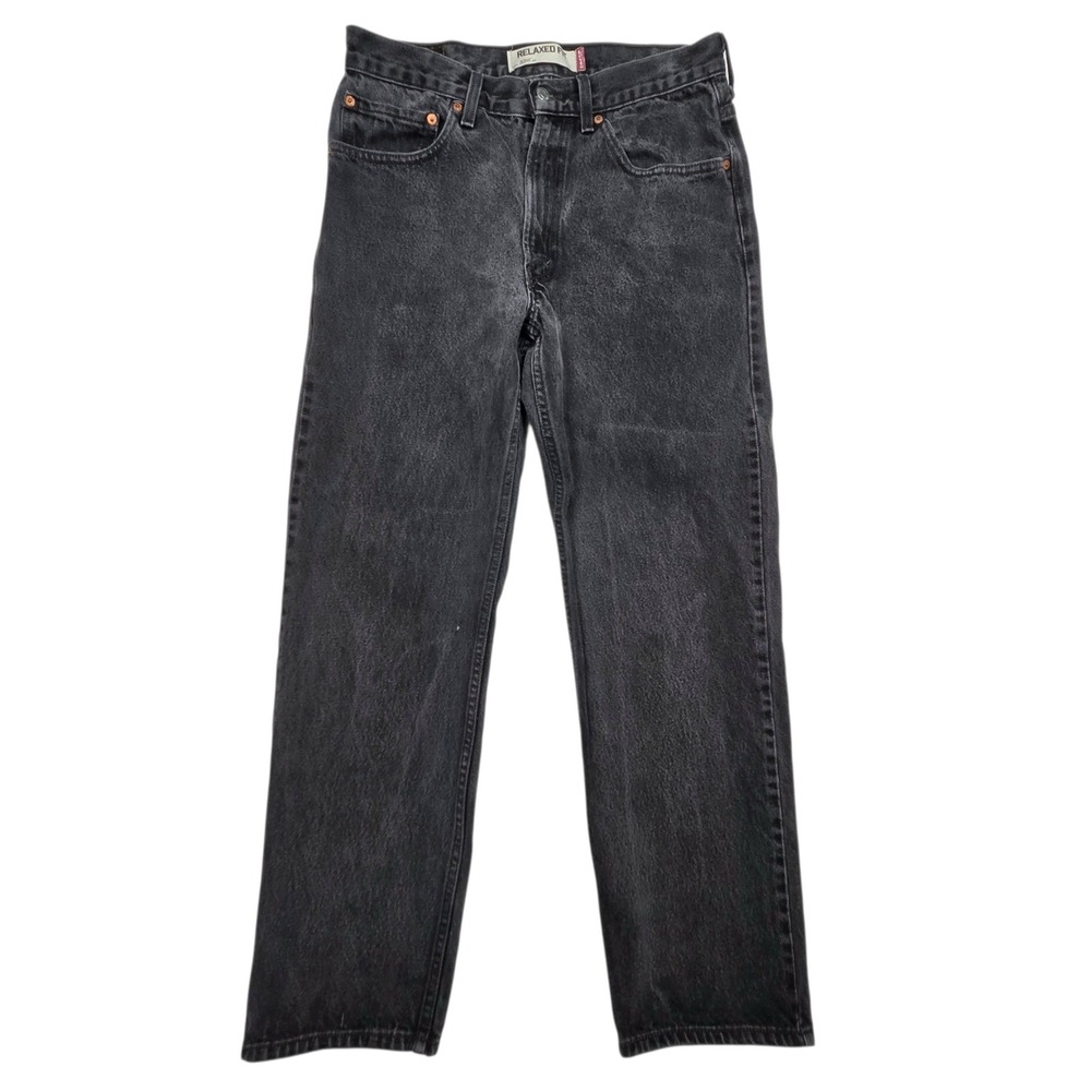 Vtg Levi's Y2k 550 Black Faded Relaxed Fit Jeans Mens 33x32 (Fits 32×30)  Denim‎